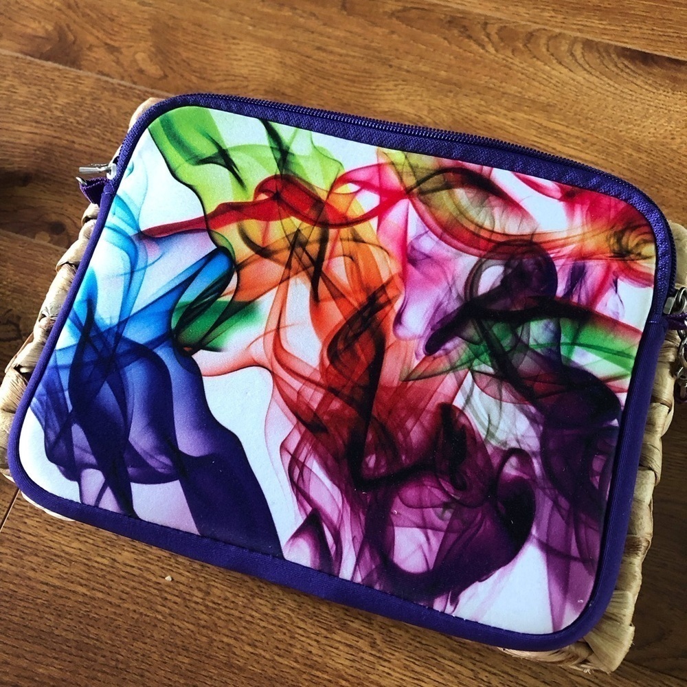 Watercolor Caseling Neoprene case for tablet with pocket
